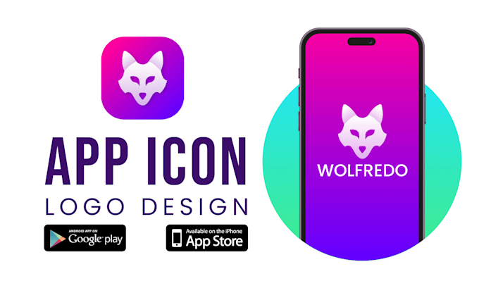 Gig Preview - Design app icon logo