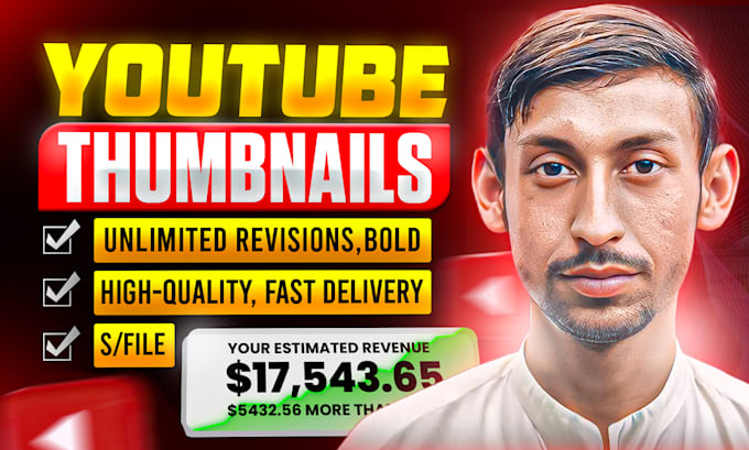 Gig Preview - Creative and engaging thumbnails for youtube success