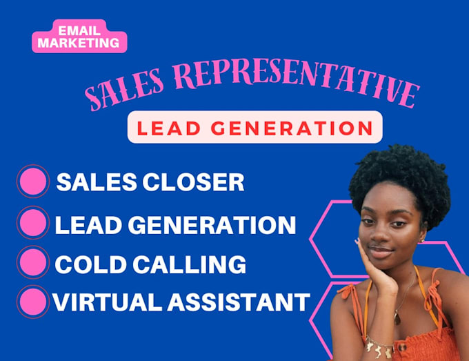 Gig Preview - Be your b2b sales representative sales closer lead generation