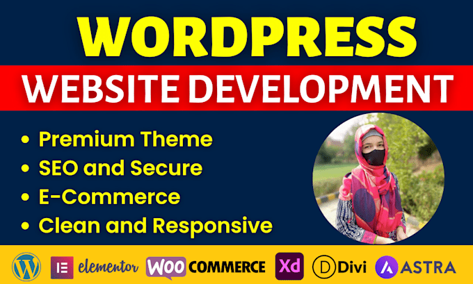 Gig Preview - Create an attractive wordpress website design and development