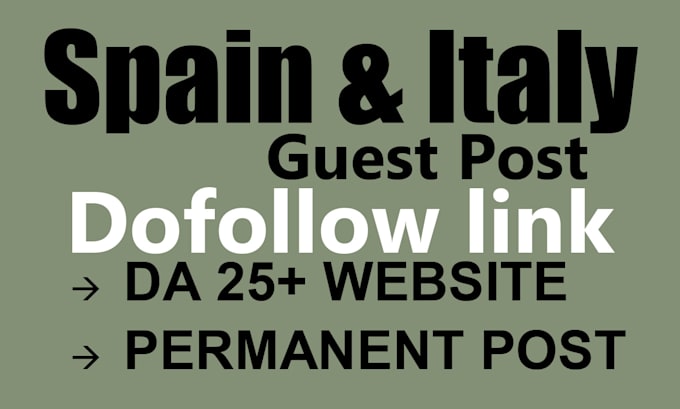 Gig Preview - Post your article on spain and italy sites with do follow link