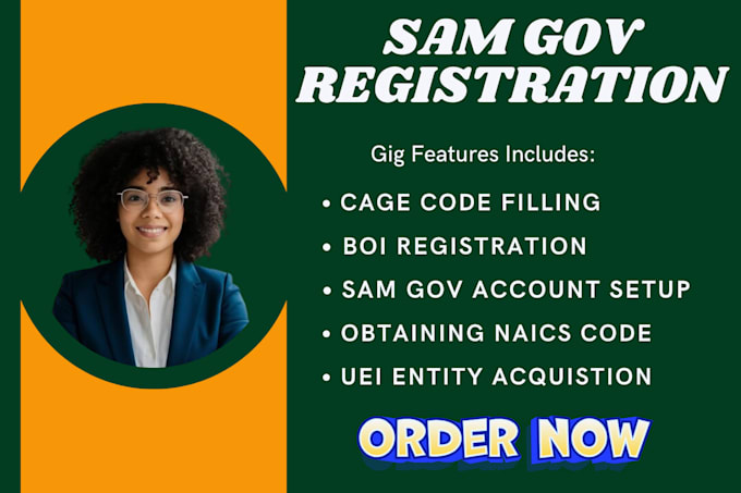 Gig Preview - Register you on sam gov, non profit registration, uei, cage code, mbe, hubzone