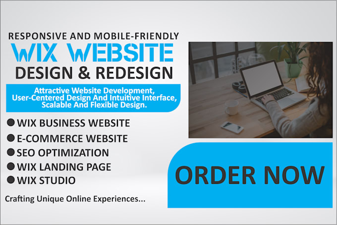 Bestseller - build wix website design, wix website redesign, wix ecommerce website