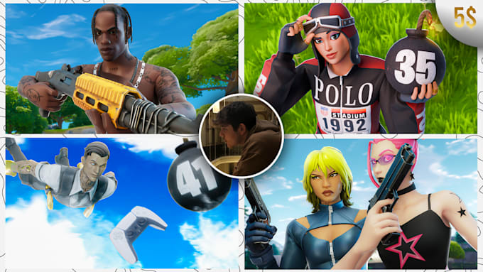 Gig Preview - Your fortnite thumbnails more beautiful