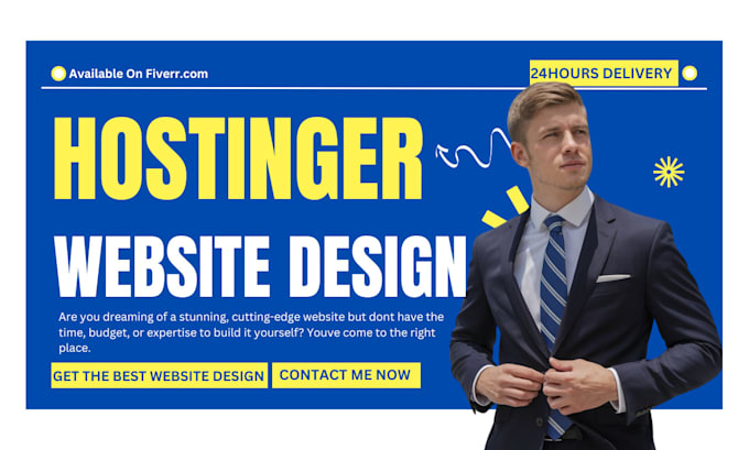 Gig Preview - Design hostinger website using hostinger website builder