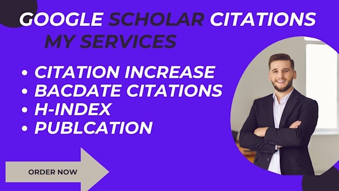 Gig Preview - Backdate citations, advance gooogle scholar citations