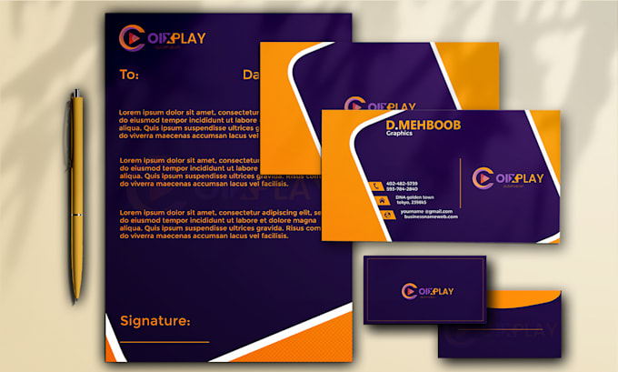 Gig Preview - Design business card and stationery design