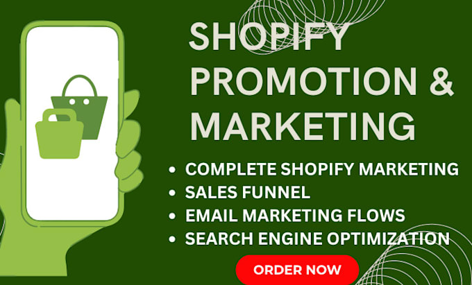 Gig Preview - Promote shopify store sales funnel ecommerce SEO email marketing boost sales