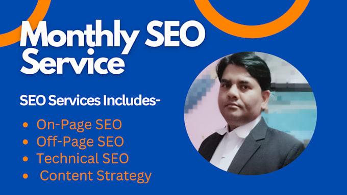 Gig Preview - Provide monthly SEO service to improve ranking and traffic