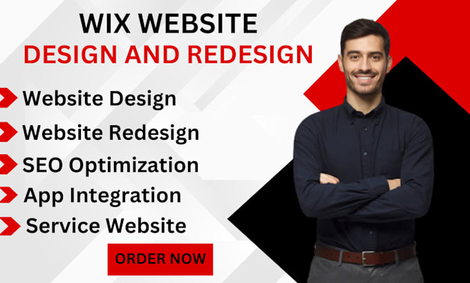 Gig Preview - Design wix website redesign wix website design wix  service website redesign wix