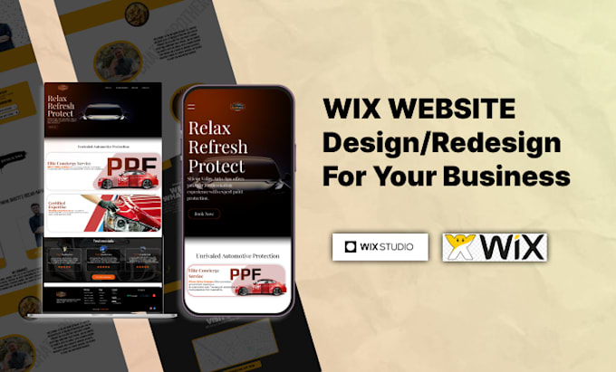 Gig Preview - Design wix website, wix studio website, redesign wix website