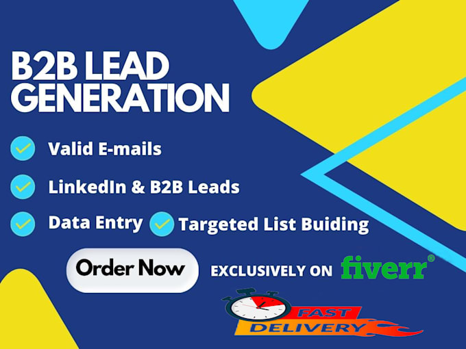 Bestseller - provide you b2b lead generation and potential sales