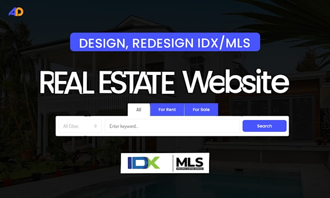 Gig Preview - Our agency will develop full functional real estate website integrate idx mls