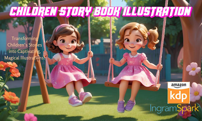 Gig Preview - Illustrate children story book illustration, children story, book illustration