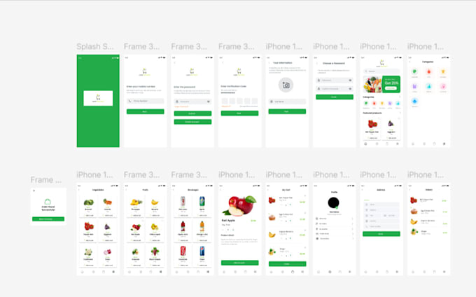 Gig Preview - Design a high quality uiux for your grocery store app