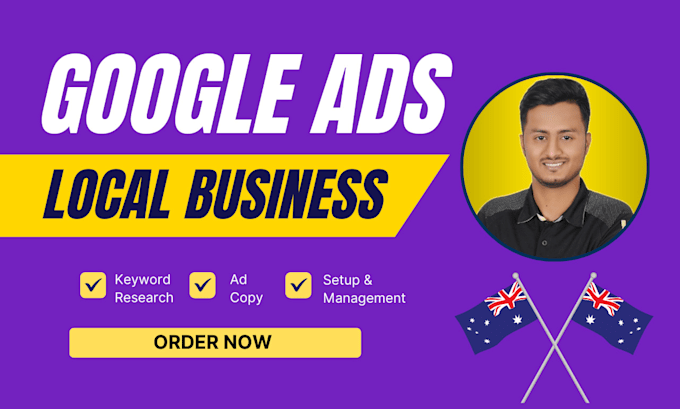 Gig Preview - Do google ads adwords campaigns for australia, new zealand local business