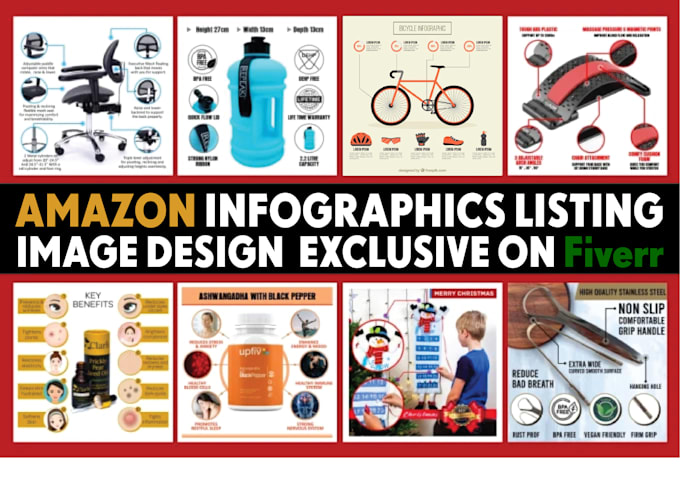 Gig Preview - Design amazon product listing images infographic