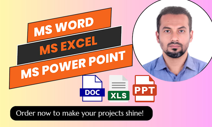 Gig Preview - Do microsoft word, microsoft excel and microsoft powerpoint professionally