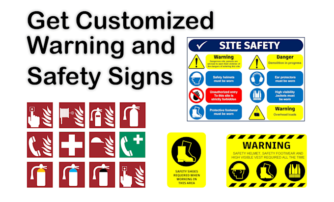 Gig Preview - Design safety signs, warning and hazard signs for workplace