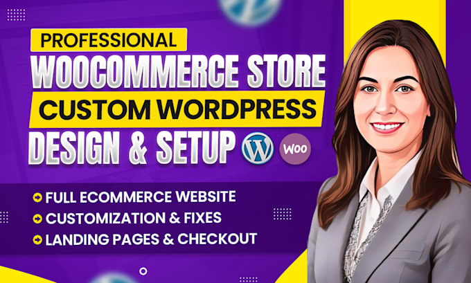 Gig Preview - Build a professional woocommerce website for your online store