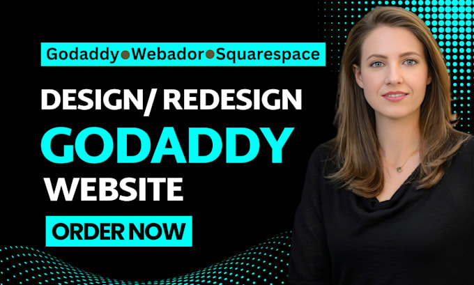 Gig Preview - Design godaddy website, website redesign on godaddy weebly duda webflow wix odoo