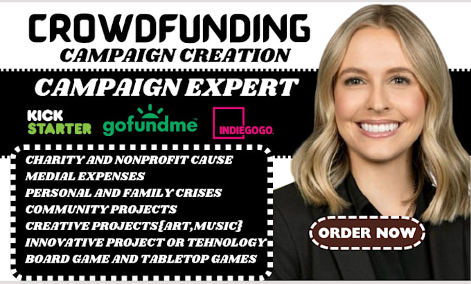 Bestseller - do crowdfunding campaign creation promotion on kickstarter gofundme indiegogo