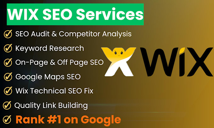 Gig Preview - Provide wix SEO services for google top ranking, wix expert