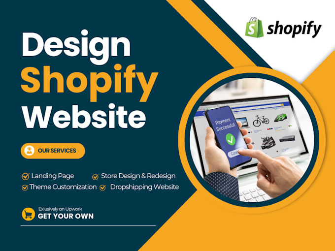 Gig Preview - Design shopify website development wordpress website design shopify store design