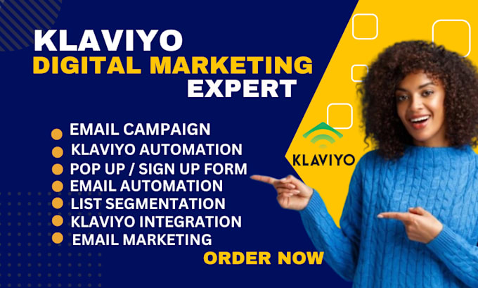 Gig Preview - Do klaviyo campaign klaviyo marketing klaviyo flow for shopify integration