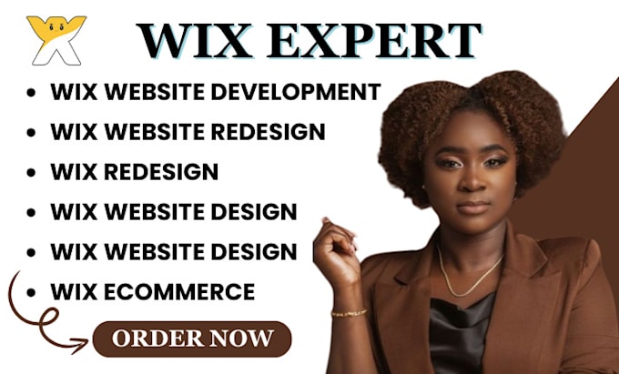 Gig Preview - Build wix website design do wix website redesign wix ecommerce studio using wix