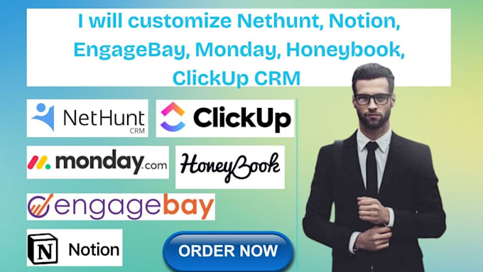 Bestseller - setup  nethunt notion engagebay monday honeybook clickup CRM