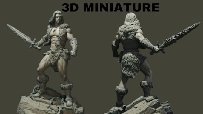 Gig Preview - Sculpt miniatures, creatures, and figurines for 3d printing