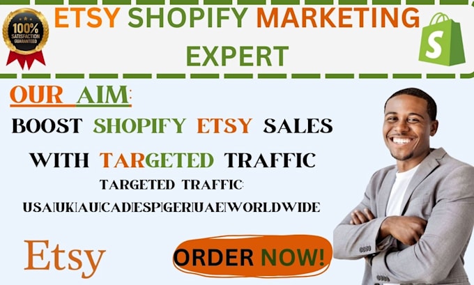 Gig Preview - Boost shopify etsy sales shopify ecommerce marketing or shopify etsy promotion