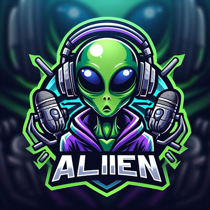 Gig Preview - Do galaxy alien streamer esport mascot gaming logo