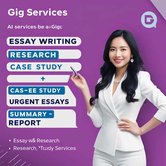 Gig Preview - Do urgent essay writing, case study, research, summary, report, apa, mla