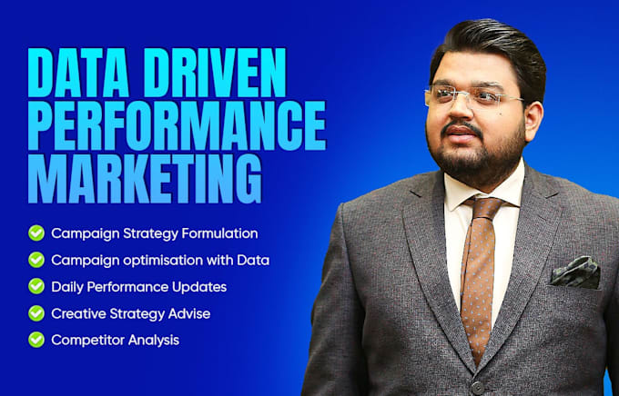 Gig Preview - Do data driven paid social media performance marketing