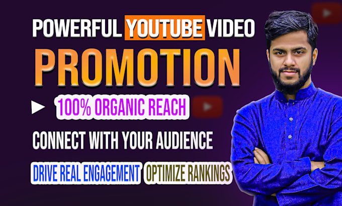 Gig Preview - Do organic youtube video promotion for real results