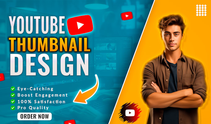 Gig Preview - Design eye catching youtube thumbnails to boost engagement