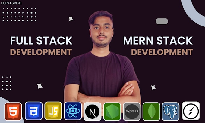 Gig Preview - Full stack web developer as a mern stack developer