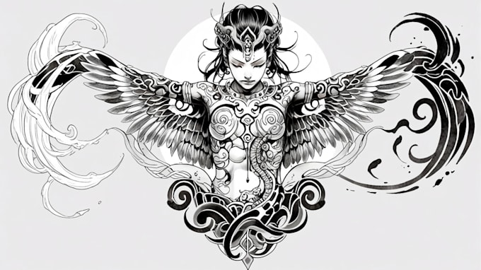 Bestseller - make a japanese tattoo designs from your imagination