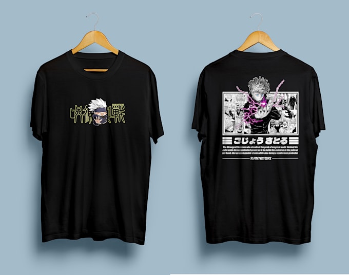 Gig Preview - Design unique custom anime t shirts and streetwear perfect for fans