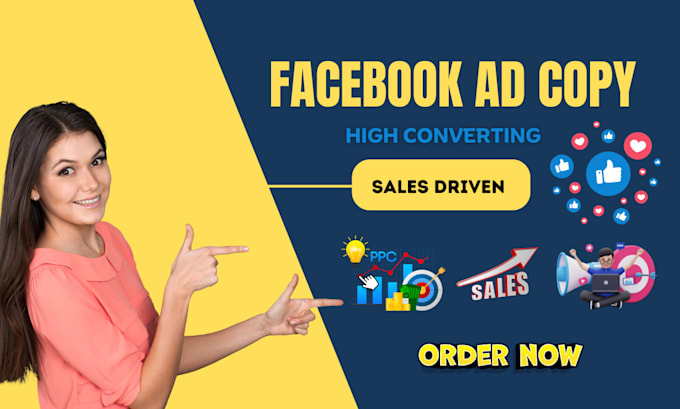 Gig Preview - Write high converting facebook ad copy for your ad campaign