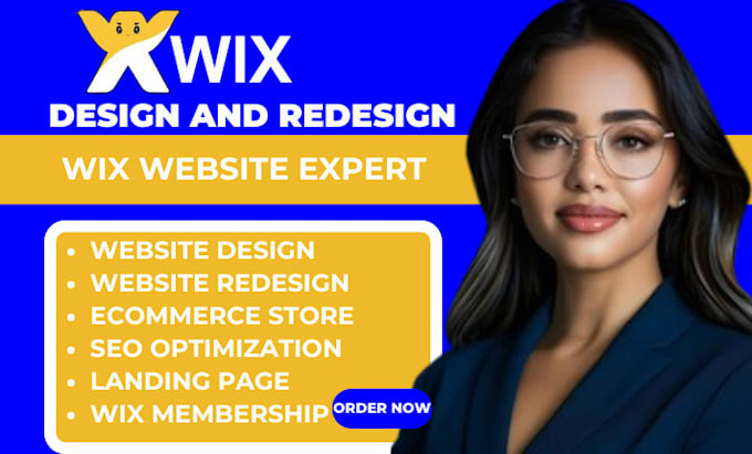 Gig Preview - Design wix website redesign wix website, build wix website, wix website design