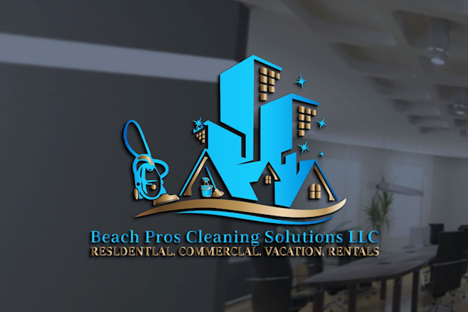 Gig Preview - Create residential and commercial cleaning service logo