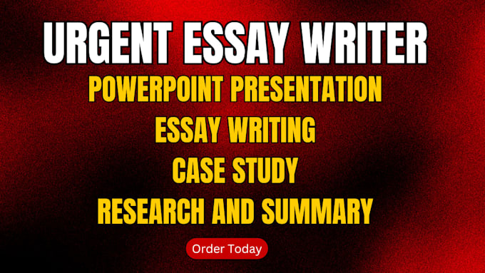 Gig Preview - Do powerpoint presentation, essay writing, case study, research and summary