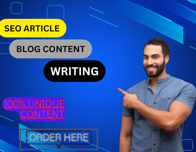 Gig Preview - Write a unique article and blog content as your content writer