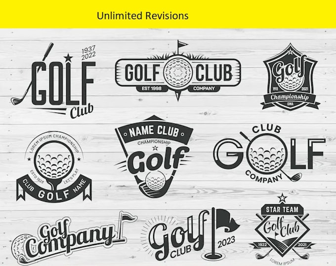 Gig Preview - Do masterful golf logo design for clubs, tournaments, products and golf shops