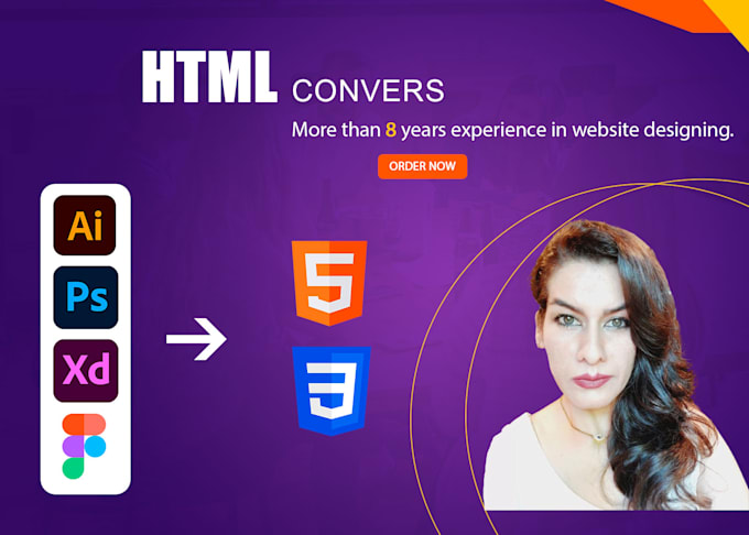 Gig Preview - Convert figma to html, xd to html, psd to html responsive