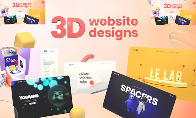 Bestseller - 3d animated website 3d animated spine scrolling animation webflow website design