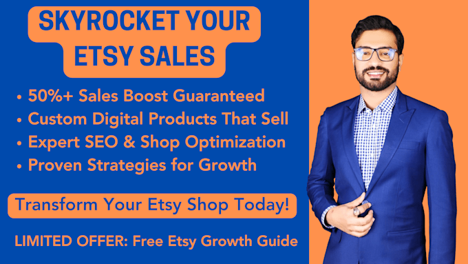 Bestseller - design etsy digital products, optimize SEO, setup shop, create pod